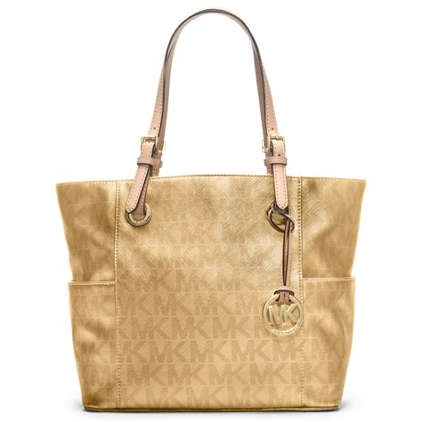 michael kors gold bag gift with purchase|Michael Kors gold tote handbags.